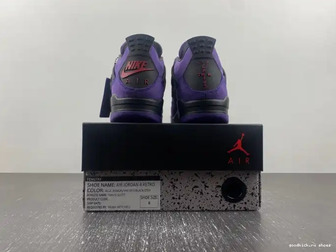 Scott Jordan Air Purple 4 Suede Travis x 0426